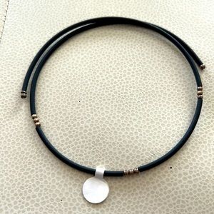 Silpada Choker Wrap Around RARE Vintage Retired-Black Silver